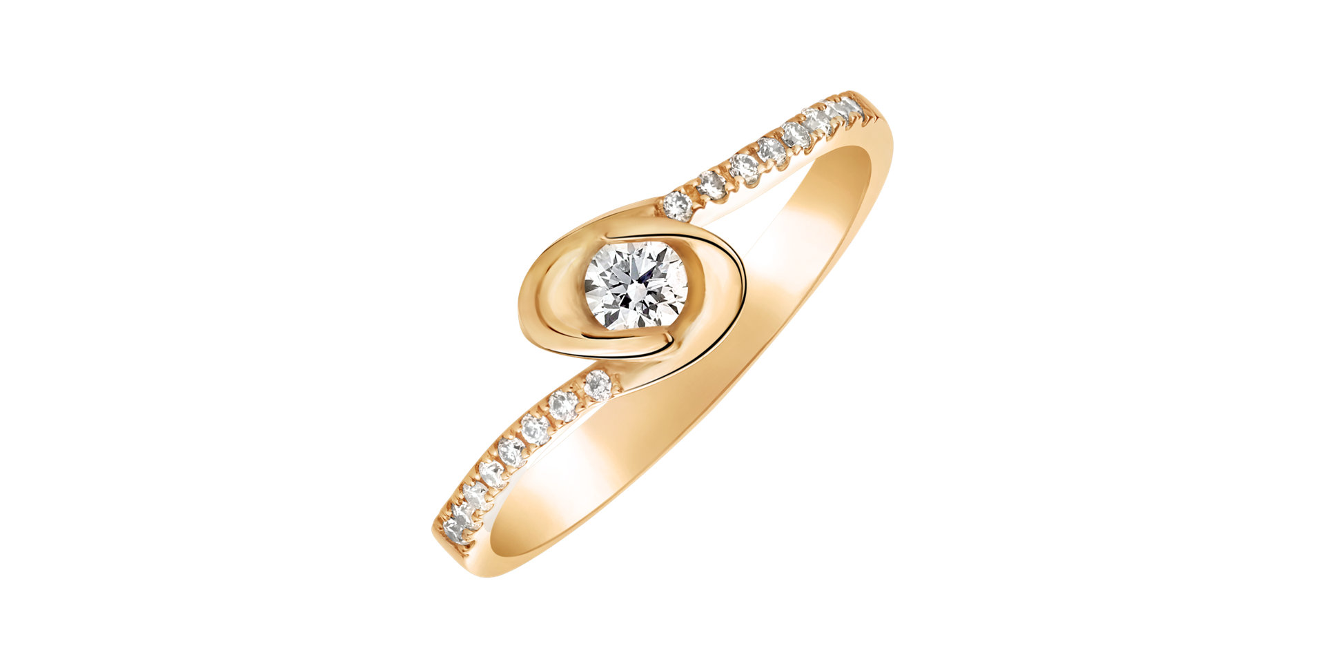 Prsteň s diamantmi Dazzling Love