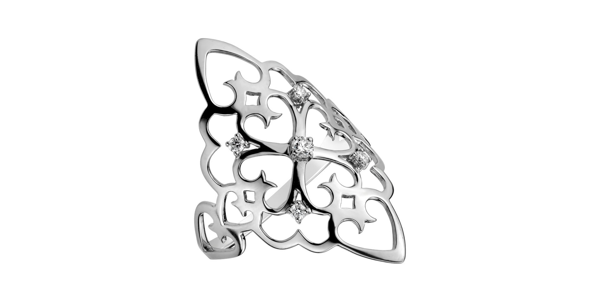 Prsteň s diamantmi Folk Treasure