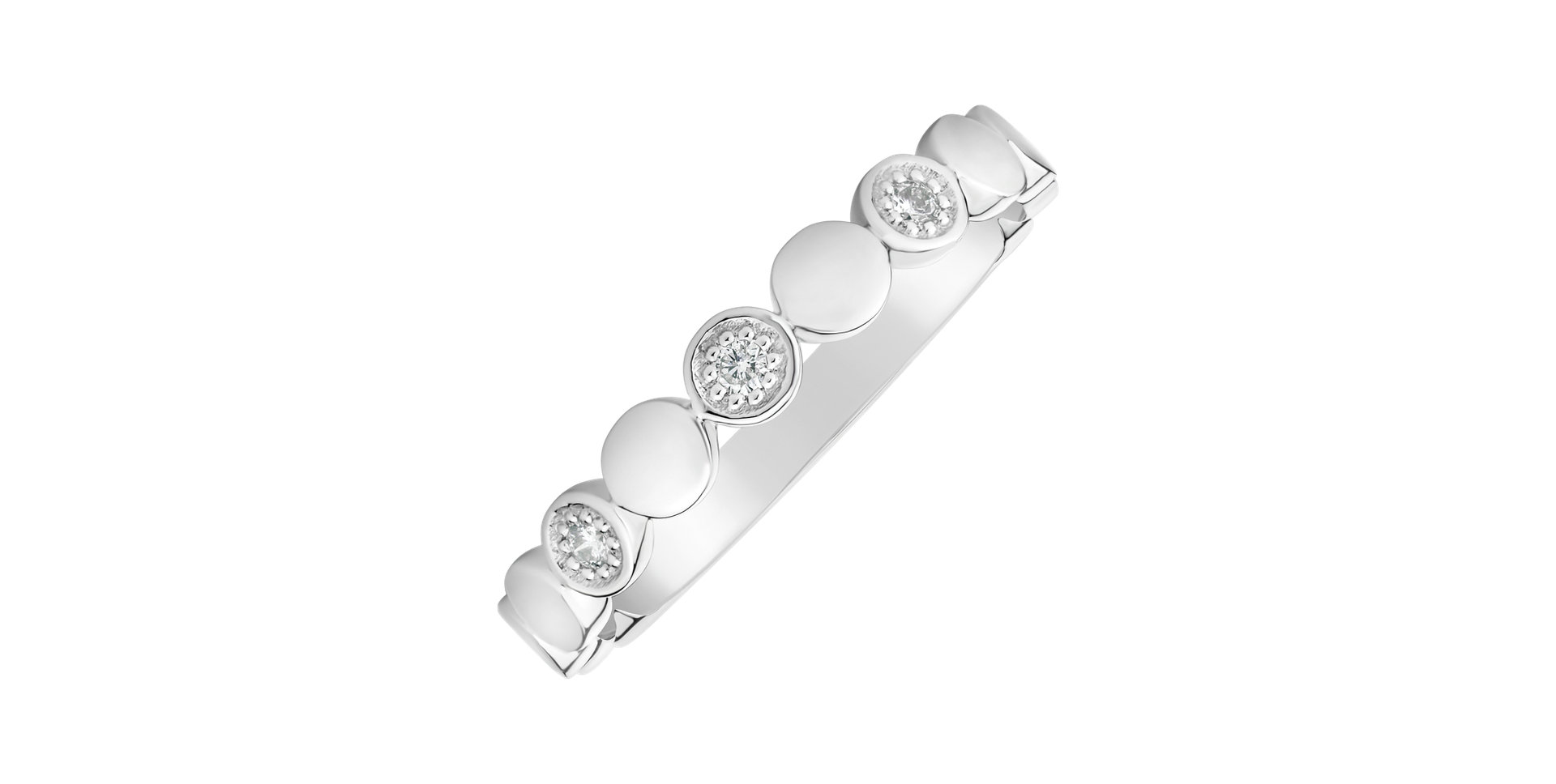 Prsteň s diamantmi Shiny Dots