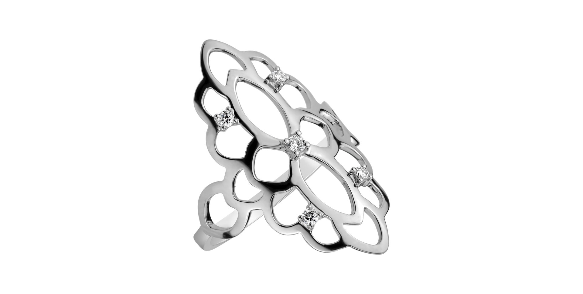 Prsteň s diamantmi Folk Heritage