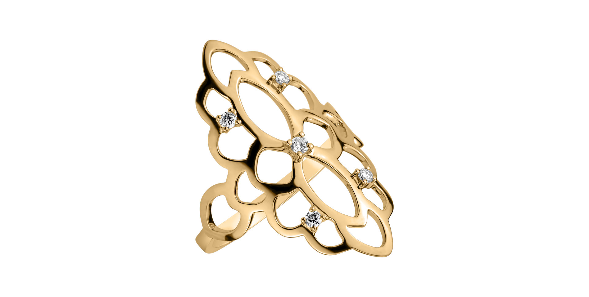 Prsteň s diamantmi Folk Heritage