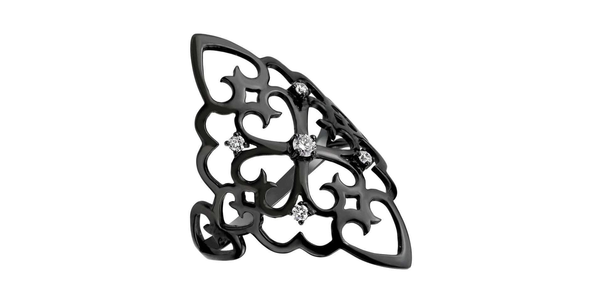 Prsteň s diamantmi Folk Treasure