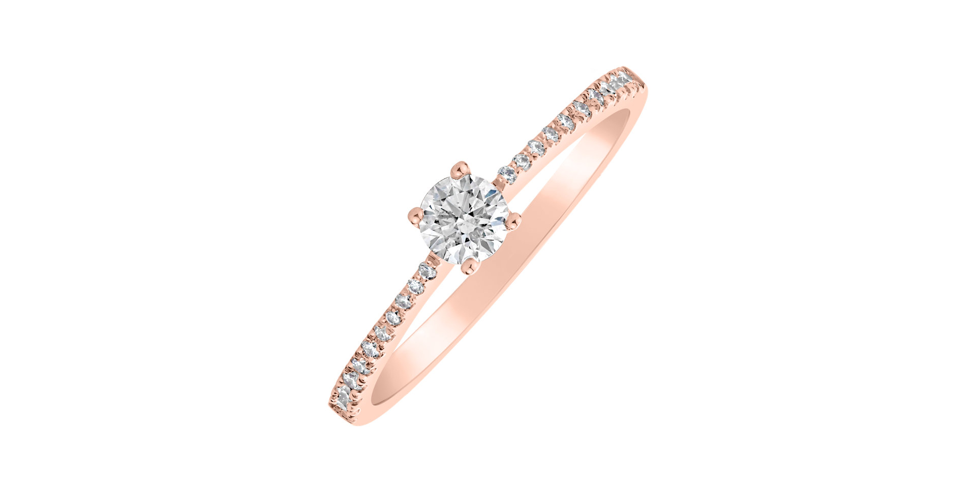 Prsteň s diamantmi Glittery Love