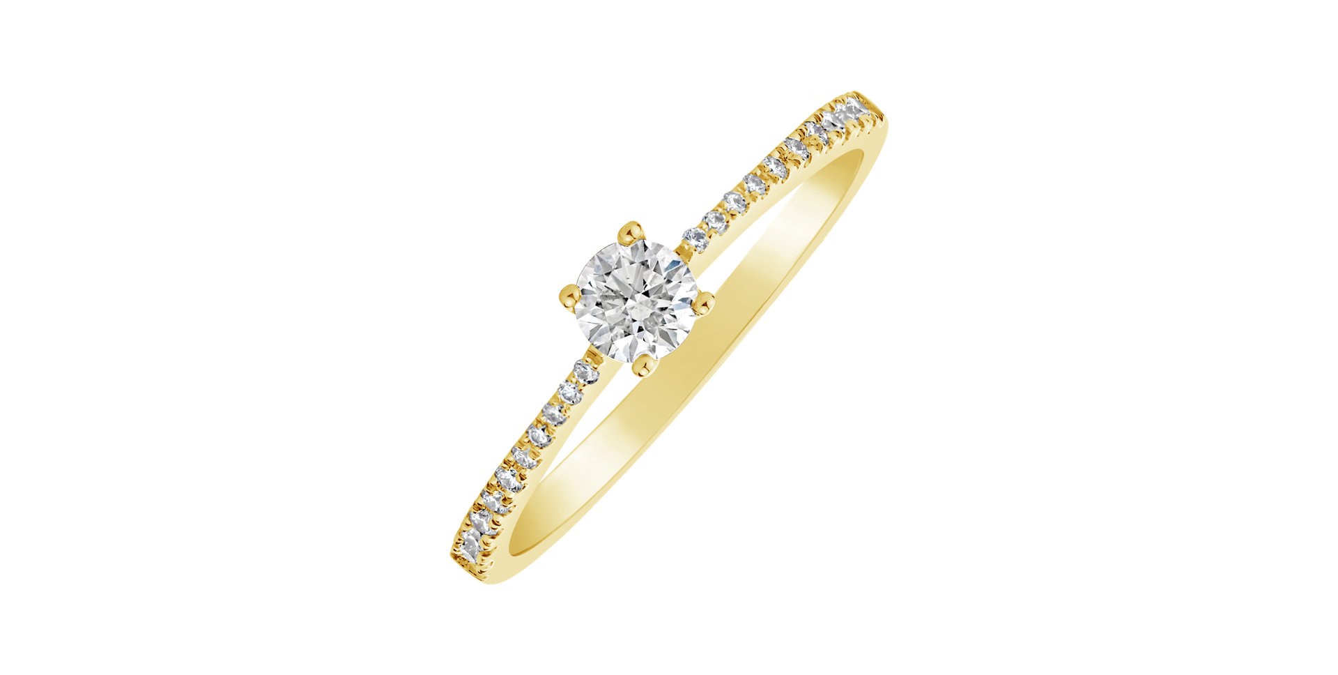 Prsteň s diamantmi Glittery Love