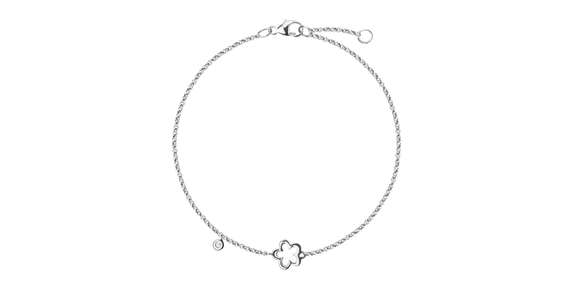 Náramok s diamantom Glamour Flower