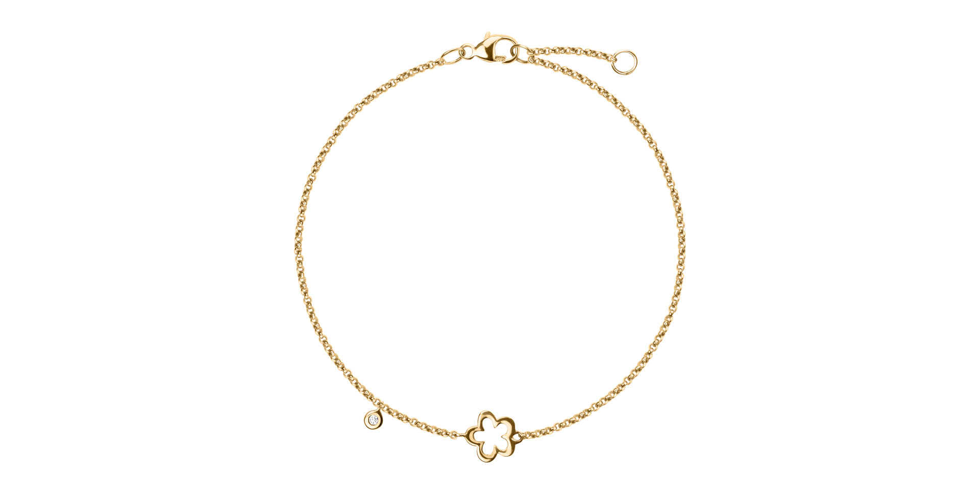 Náramok s diamantom Glamour Flower