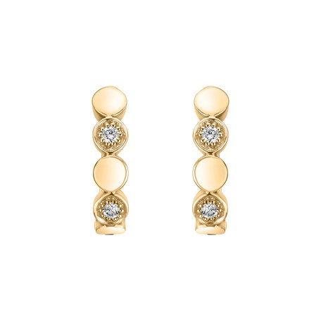 Náušnice s diamantmi Shiny Dots