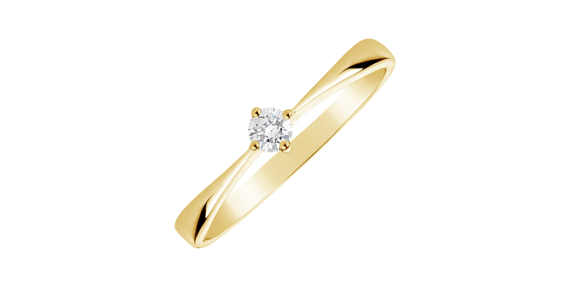 Prsteň s diamantom Made with Love