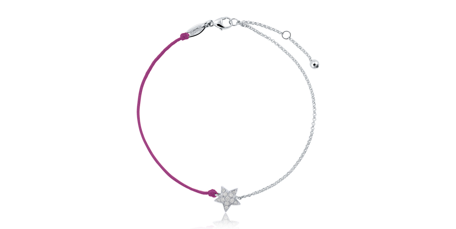 Diamantový náramok so šnúrkou Be a Star