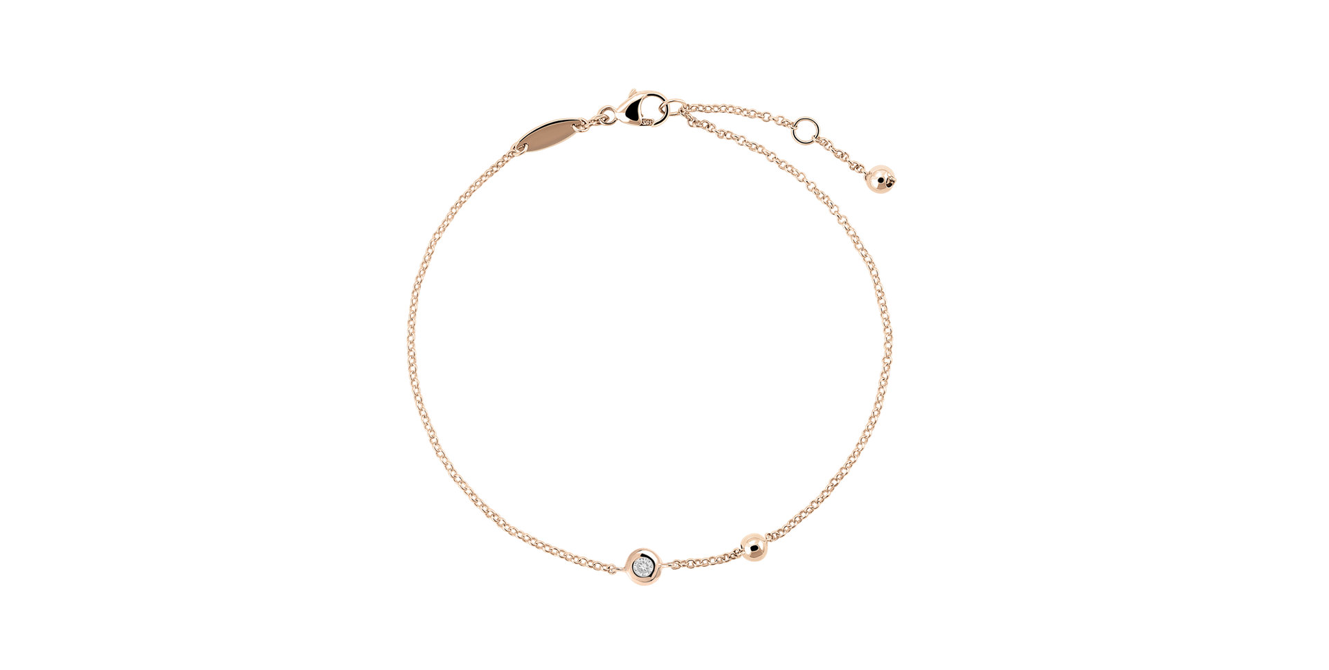 Náramok s diamantom Sky Message