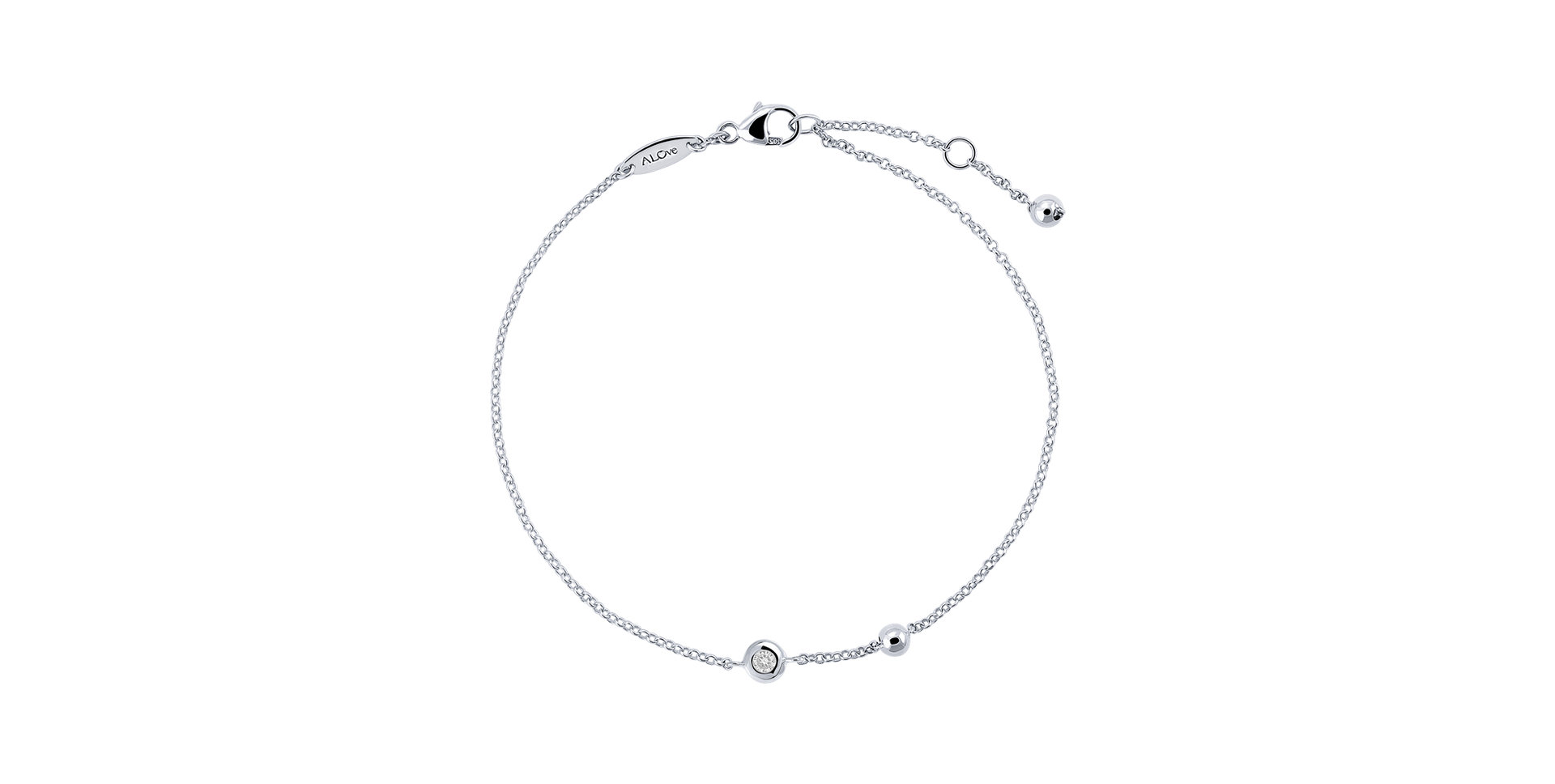 Náramok s diamantom Sky Message