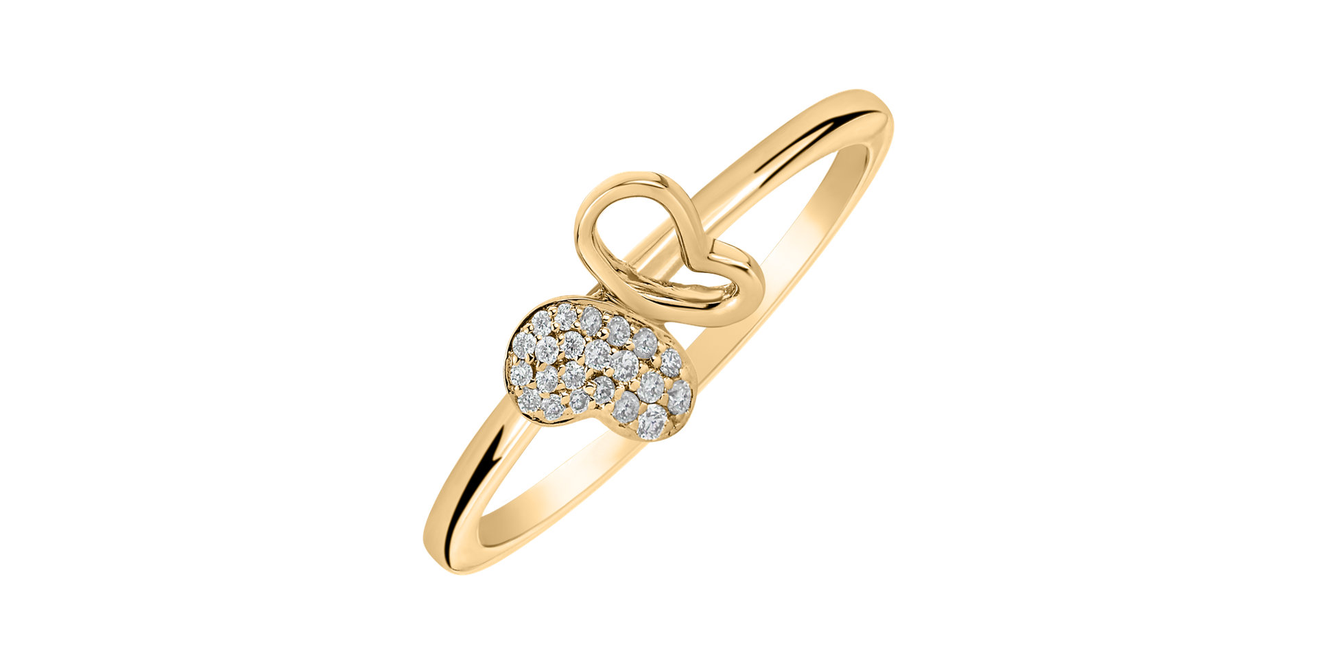 Prsteň s diamantmi Butterfly