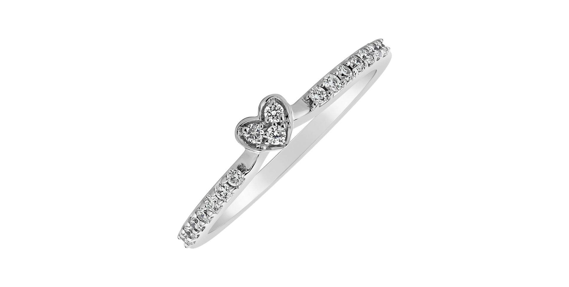 Prsteň s diamantmi First Kiss