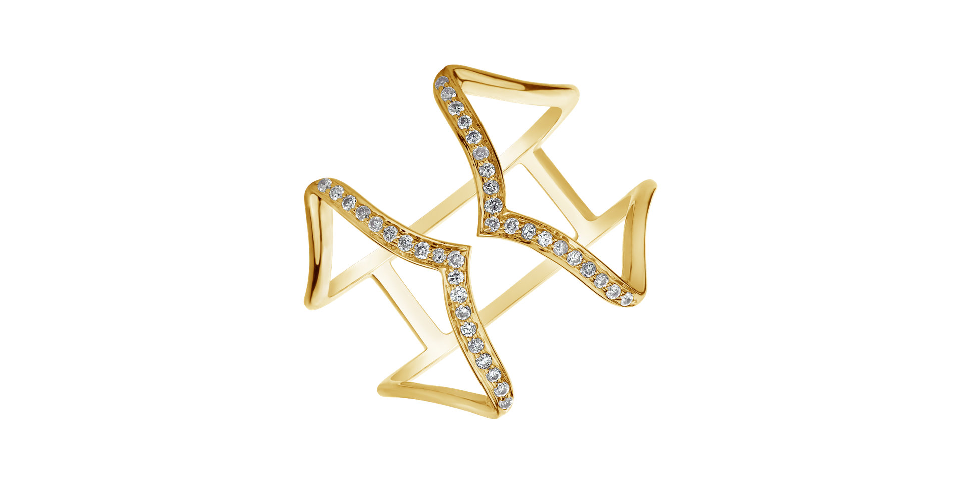 Prsteň s diamantmi Gracious Will