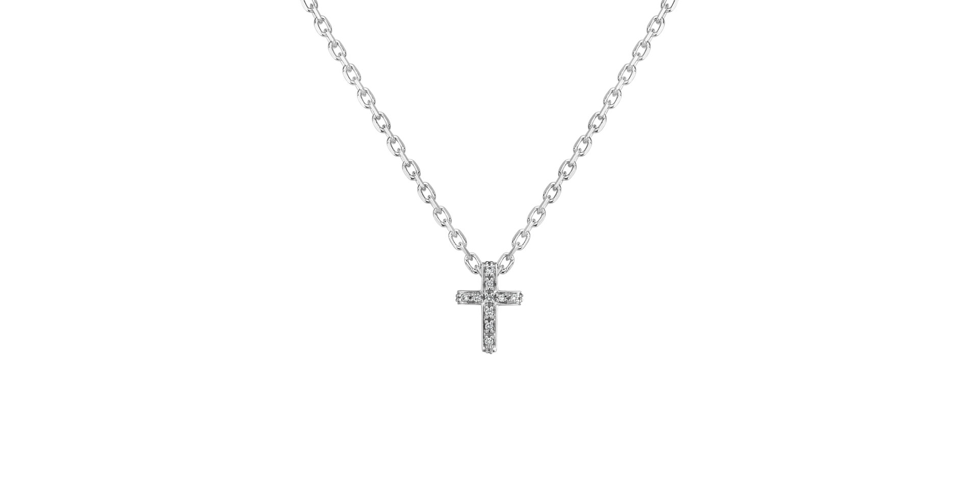 Prívesok s diamantmi Luxury Cross