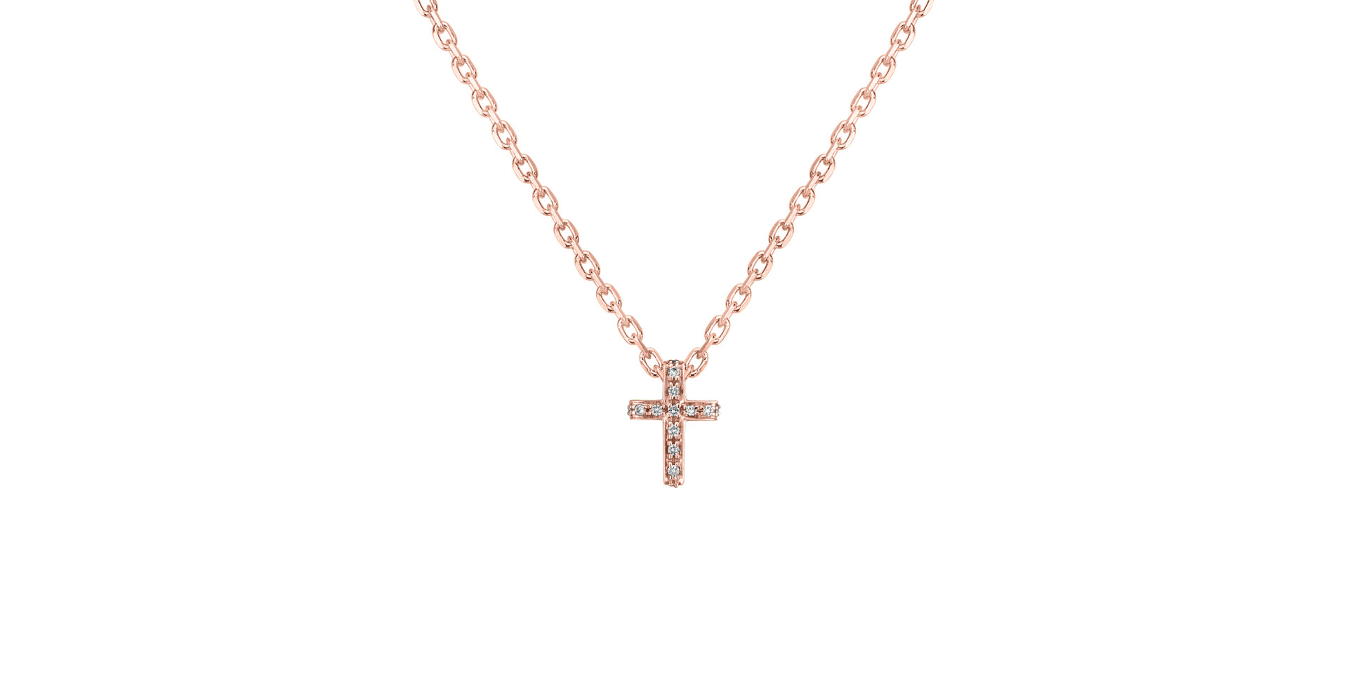 Prívesok s diamantmi Luxury Cross