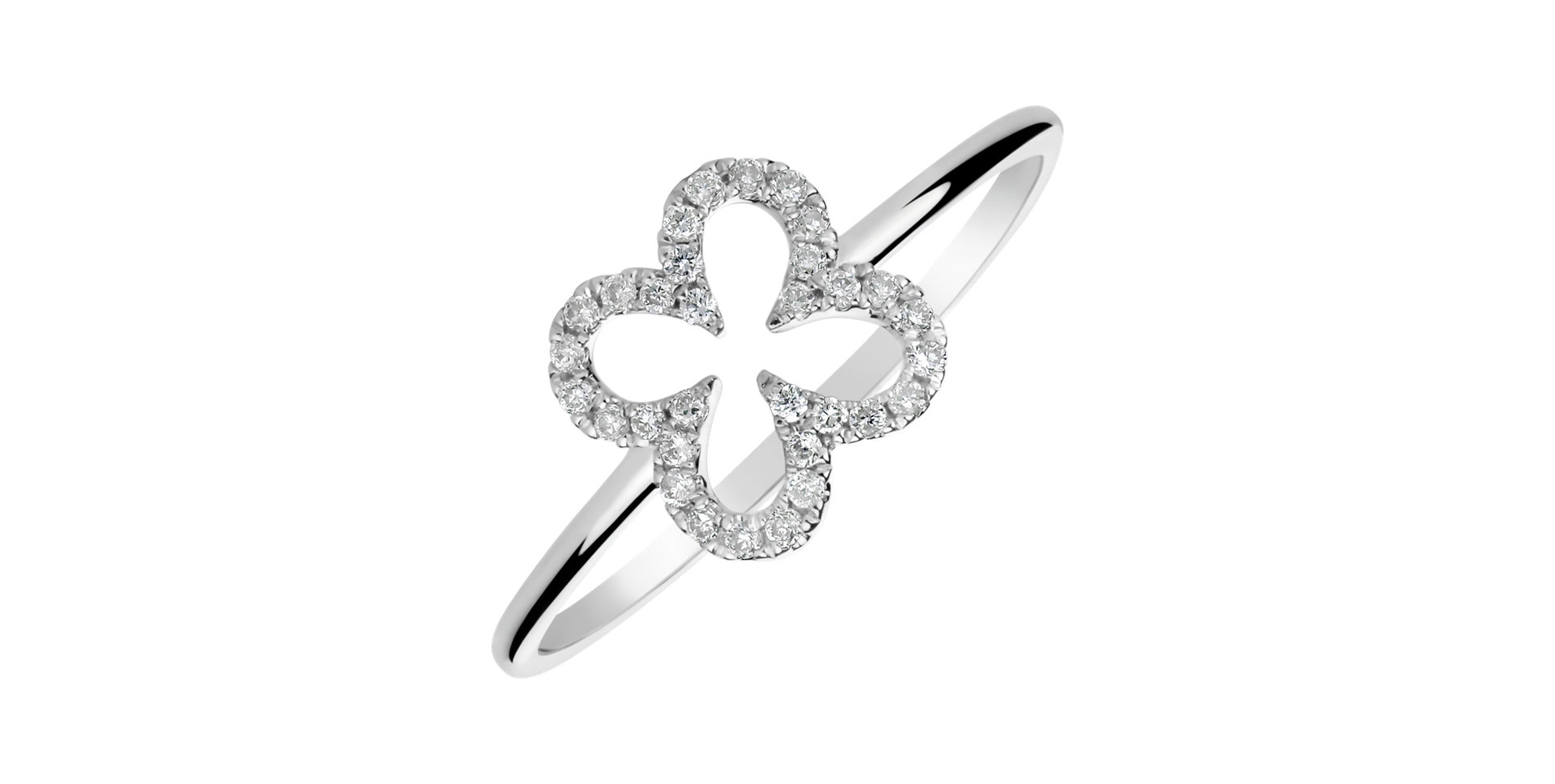 Prsteň s diamantmi Glamour