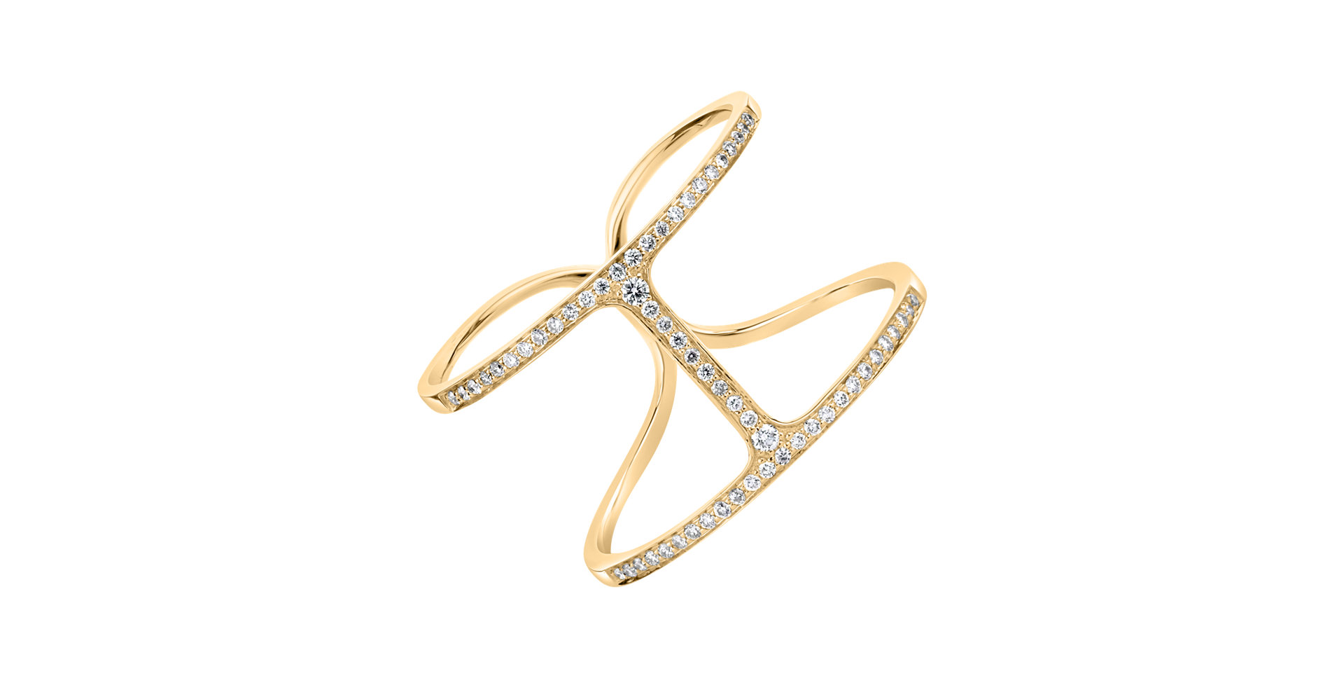 Prsteň s diamantmi Simply Luxury