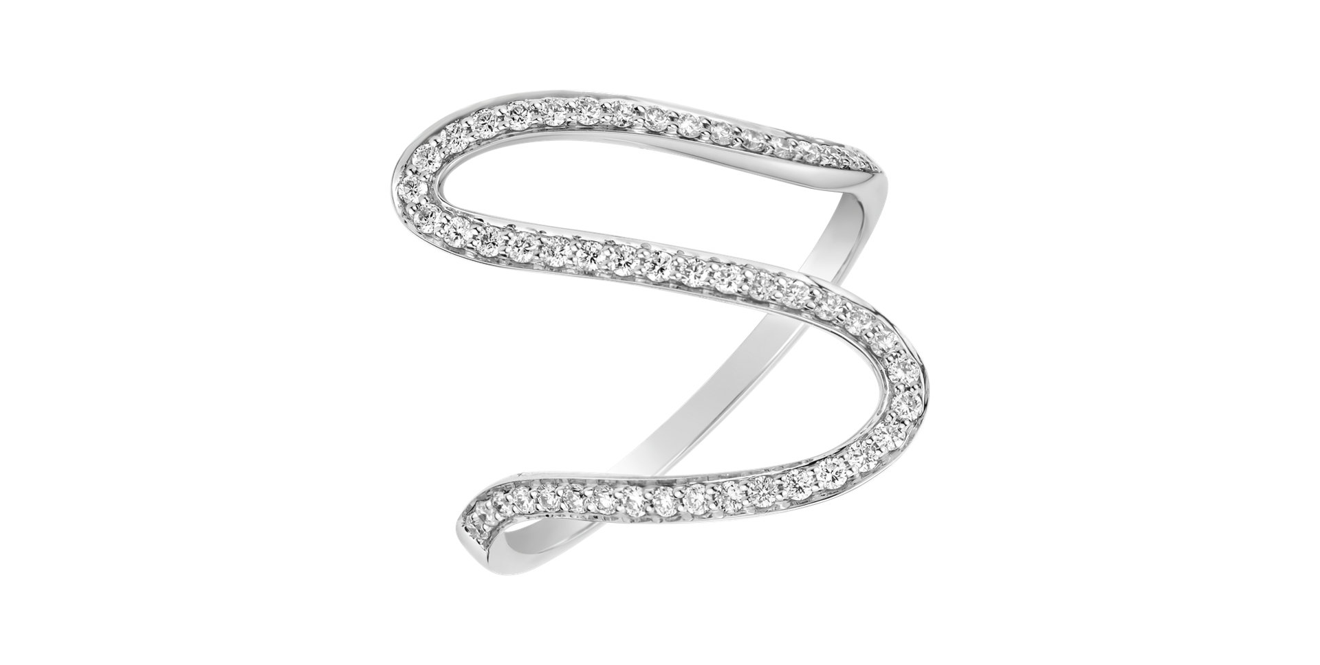 Prsteň s diamantmi Simple