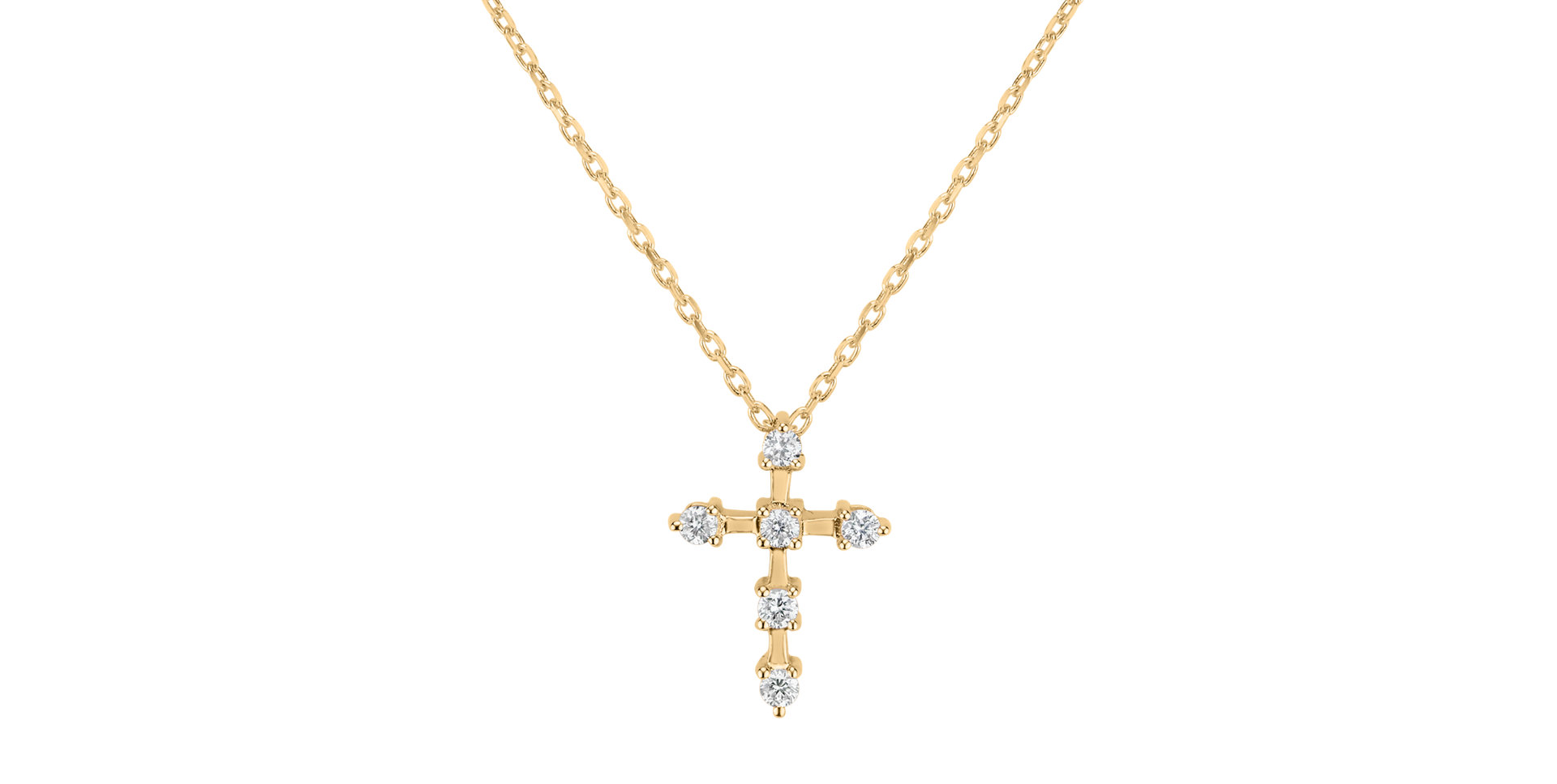 Náhrdelník s diamantmi Sparkling Cross
