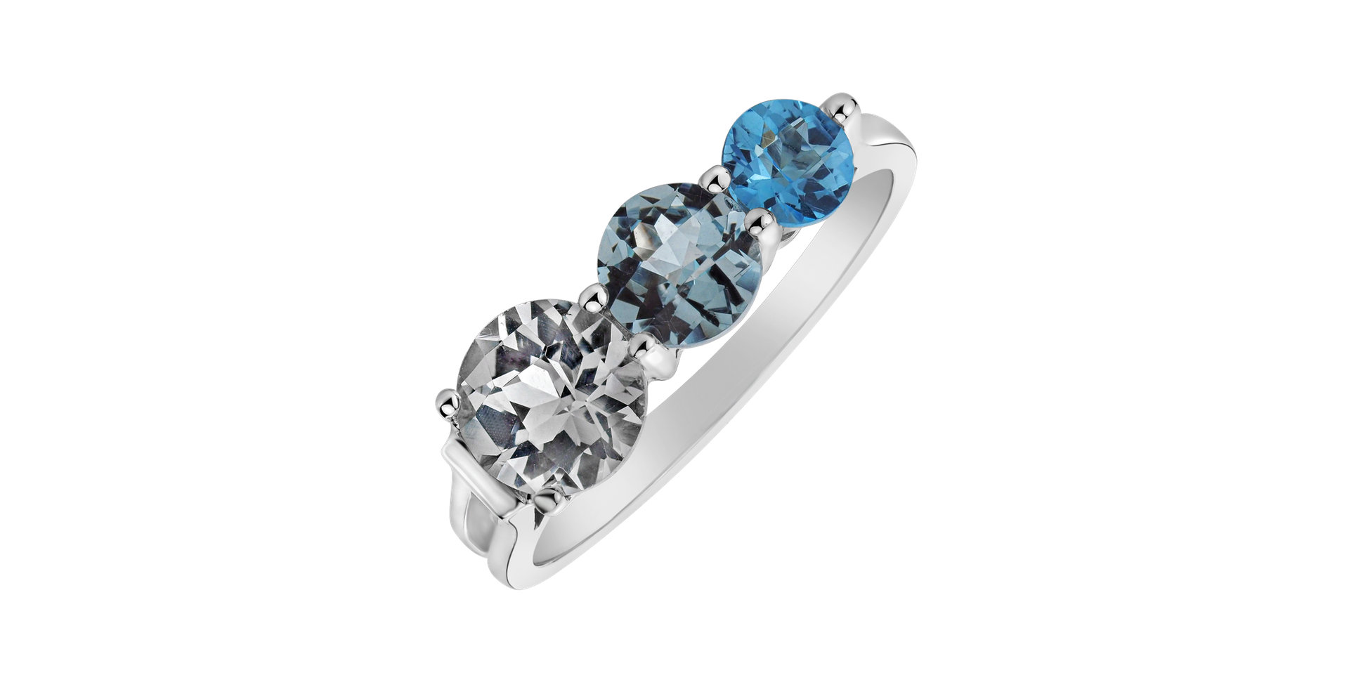 Prsteň s topásmi Tripple Bonbons