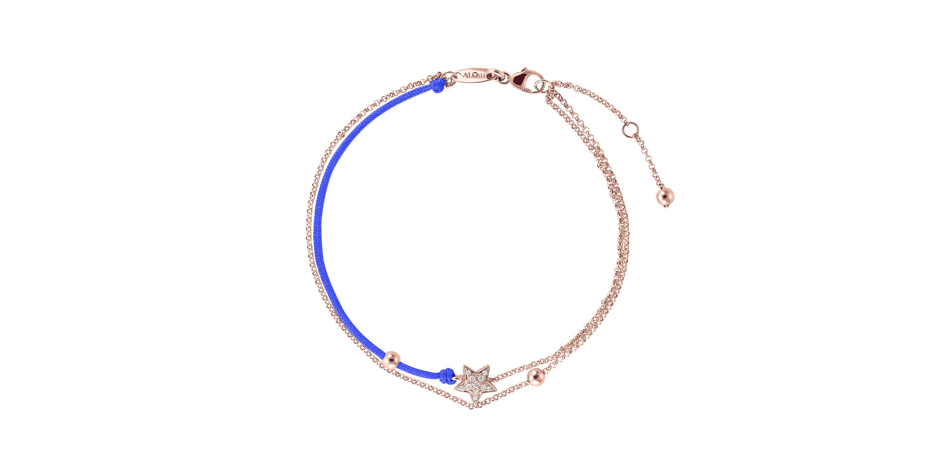 Diamantový náramok so šnúrkou Dream Message