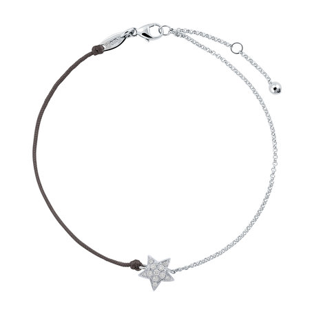 Diamantový náramok so šnúrkou Be a Star
