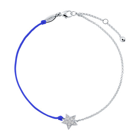 Diamantový náramok so šnúrkou Be a Star