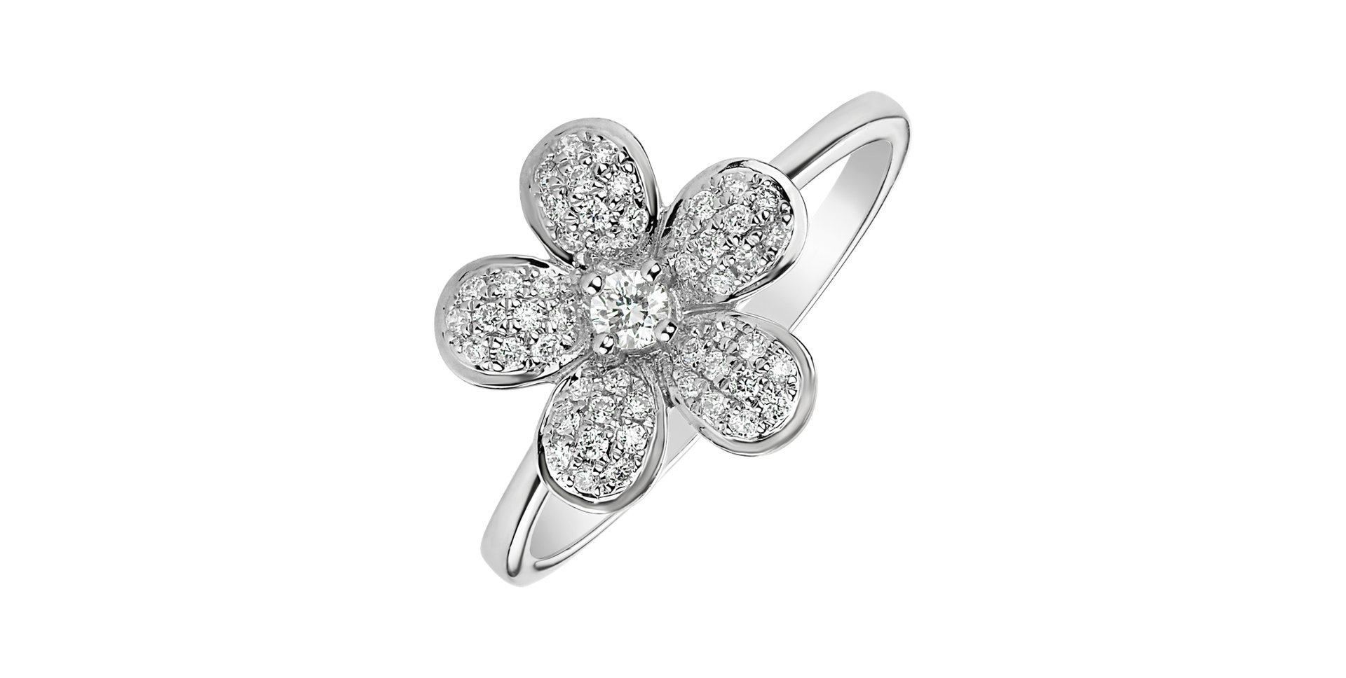 Prsteň s diamantmi Morning Flower