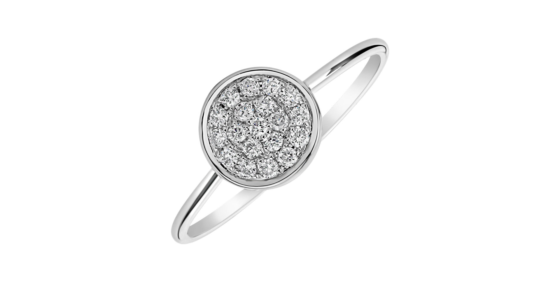 Prsteň s diamantmi Simplicity