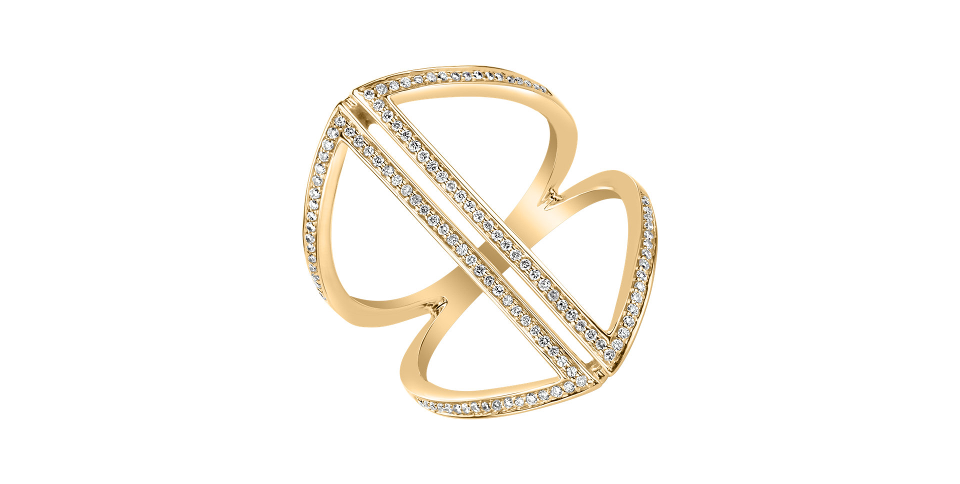 Prsteň s diamantmi Tinted Aura