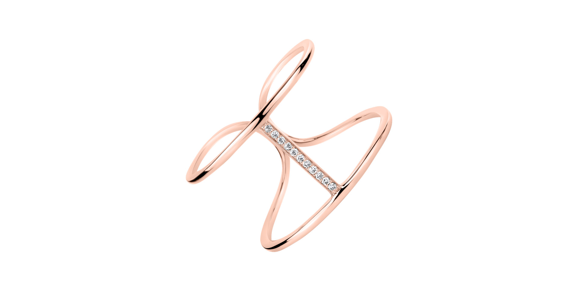 Prsteň s diamantmi Simply Luxury