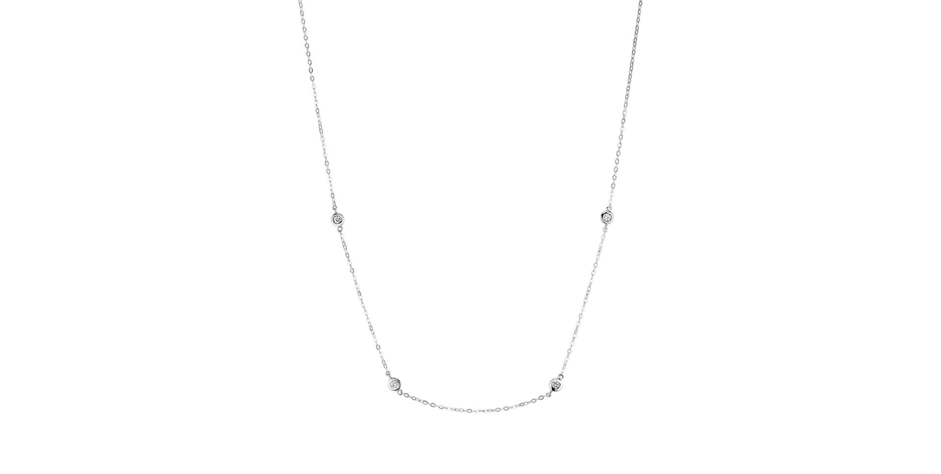 Náhrdelník s diamantmi Dots