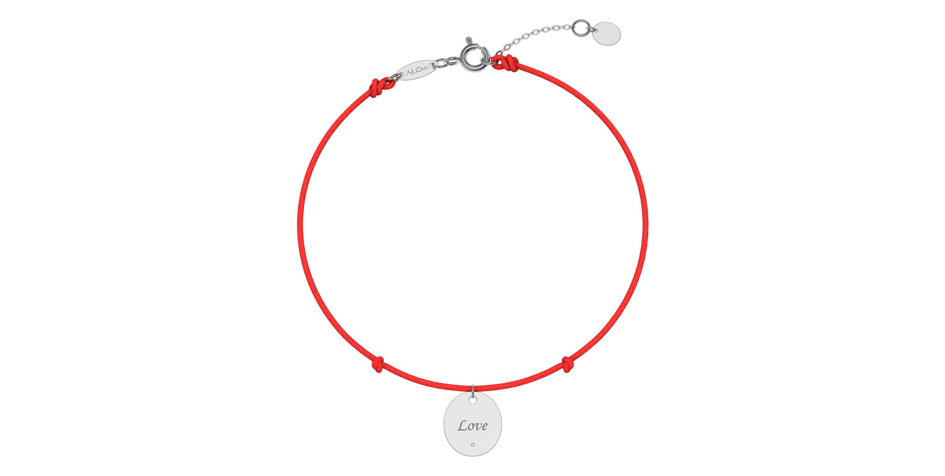 Diamantový náramok so šnúrkou Secret Love