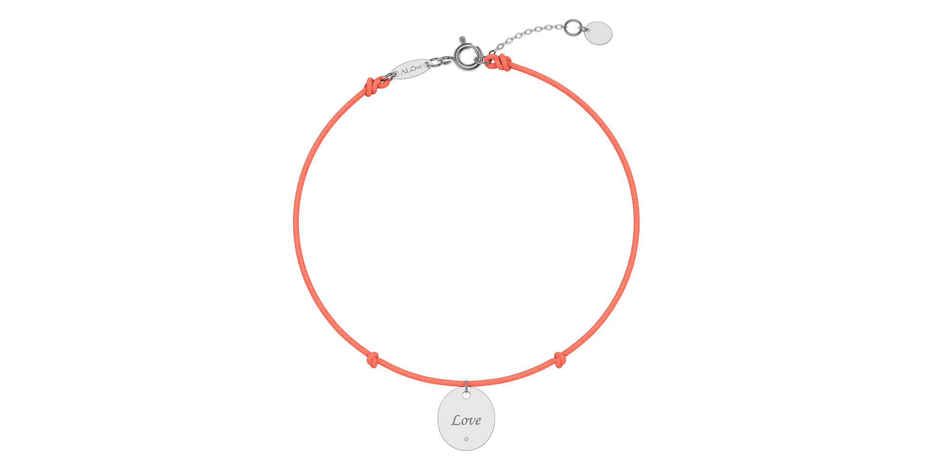 Diamantový náramok so šnúrkou Secret Love