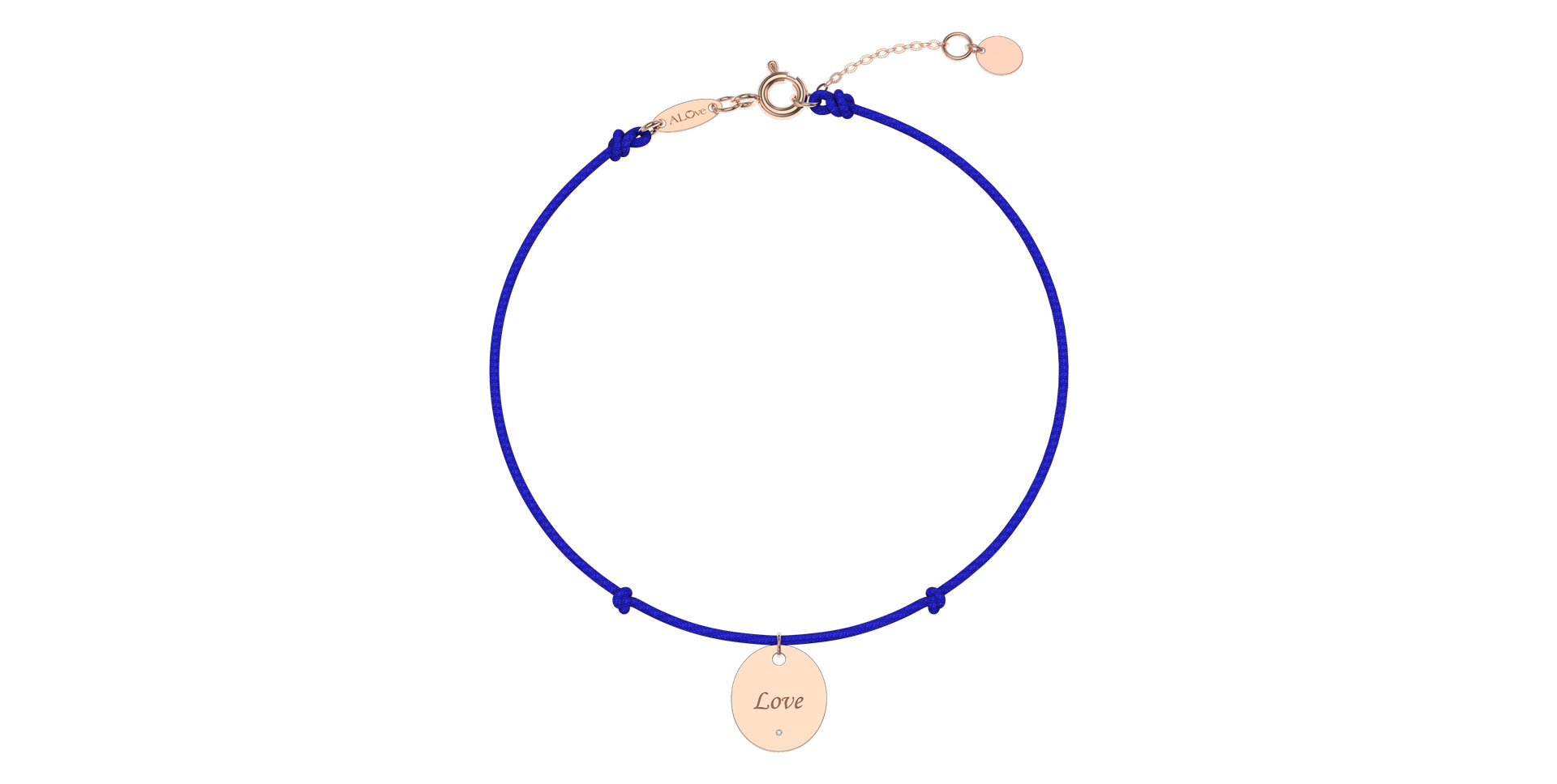 Diamantový náramok so šnúrkou Secret Love