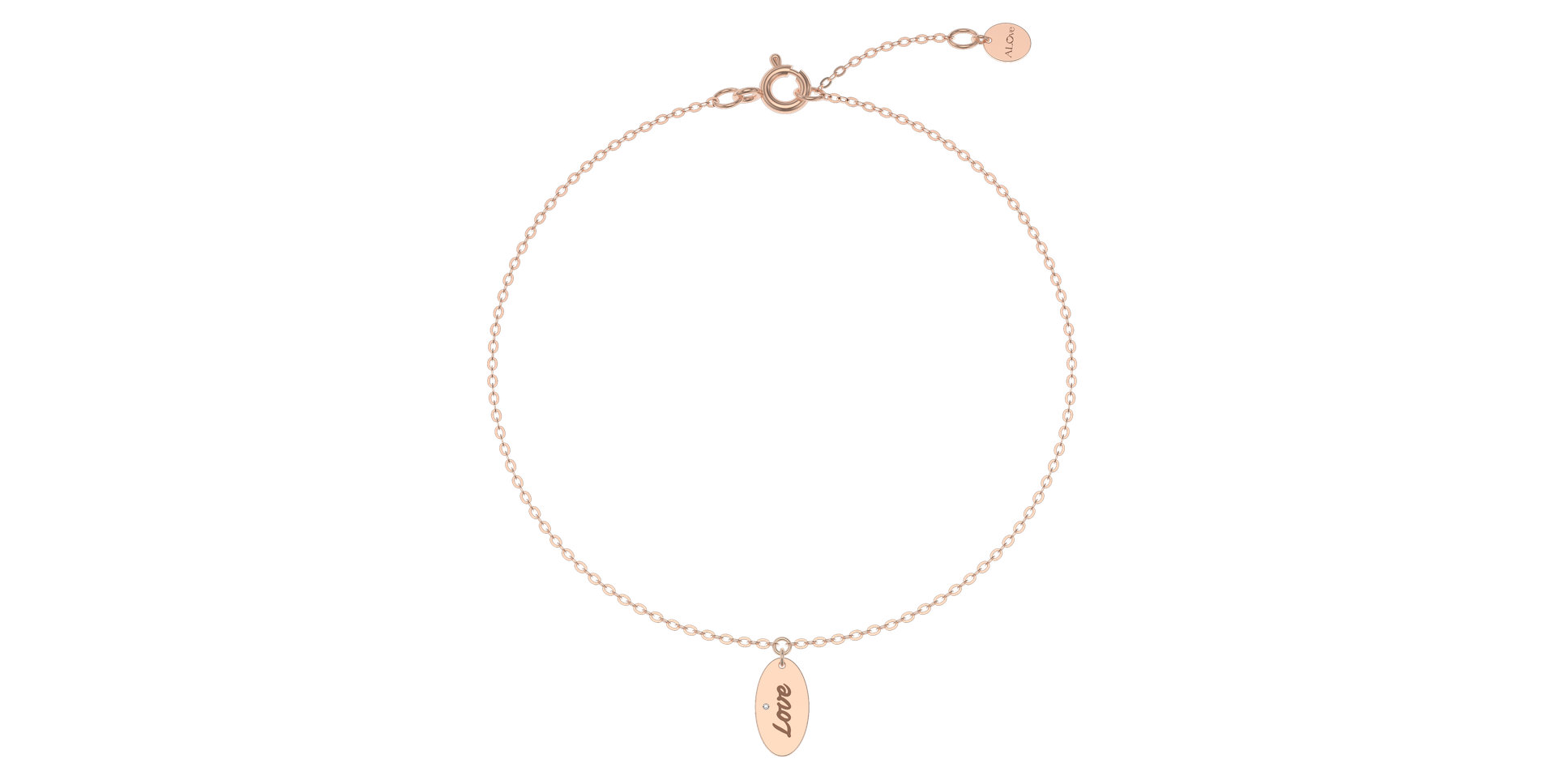 Náramok s diamantom Love Amour Message