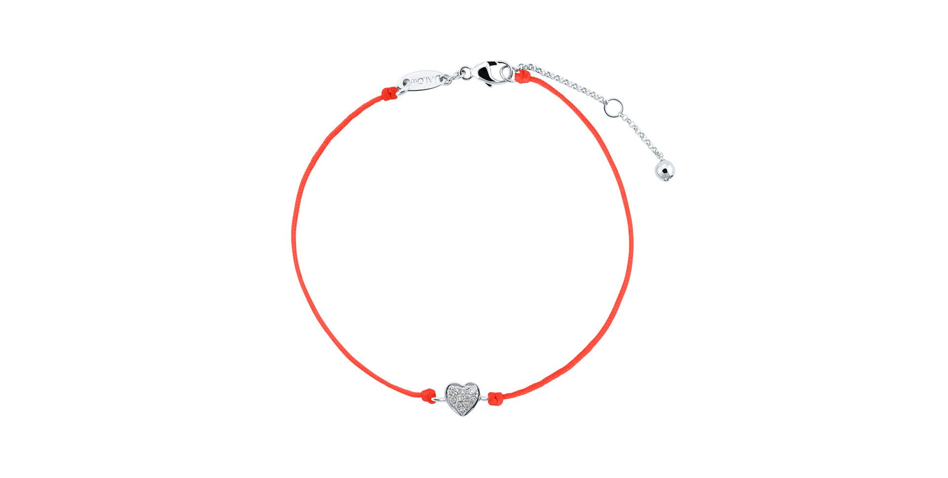 Diamantový náramok so šnúrkou My Heart