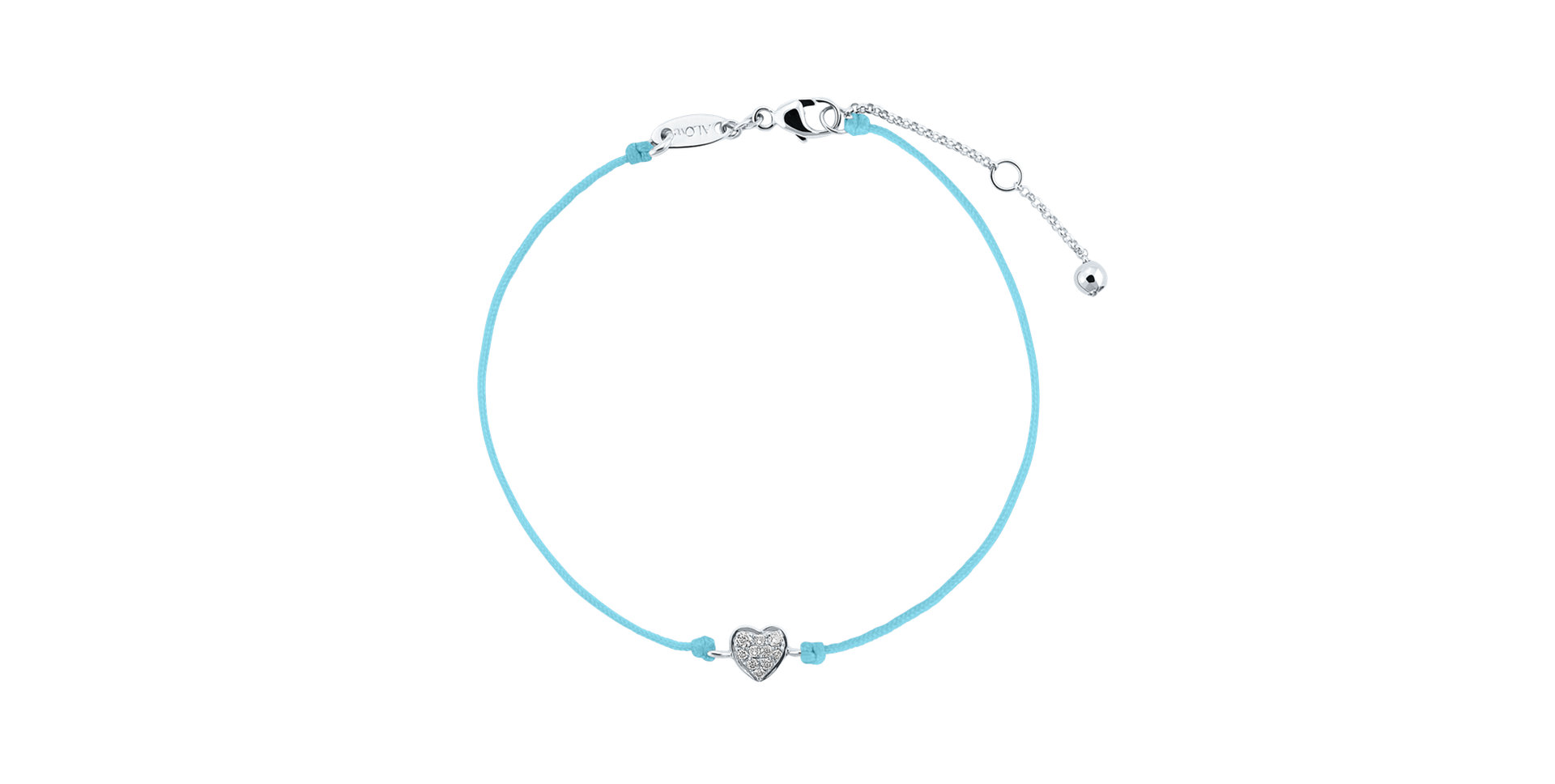 Diamantový náramok so šnúrkou My Heart