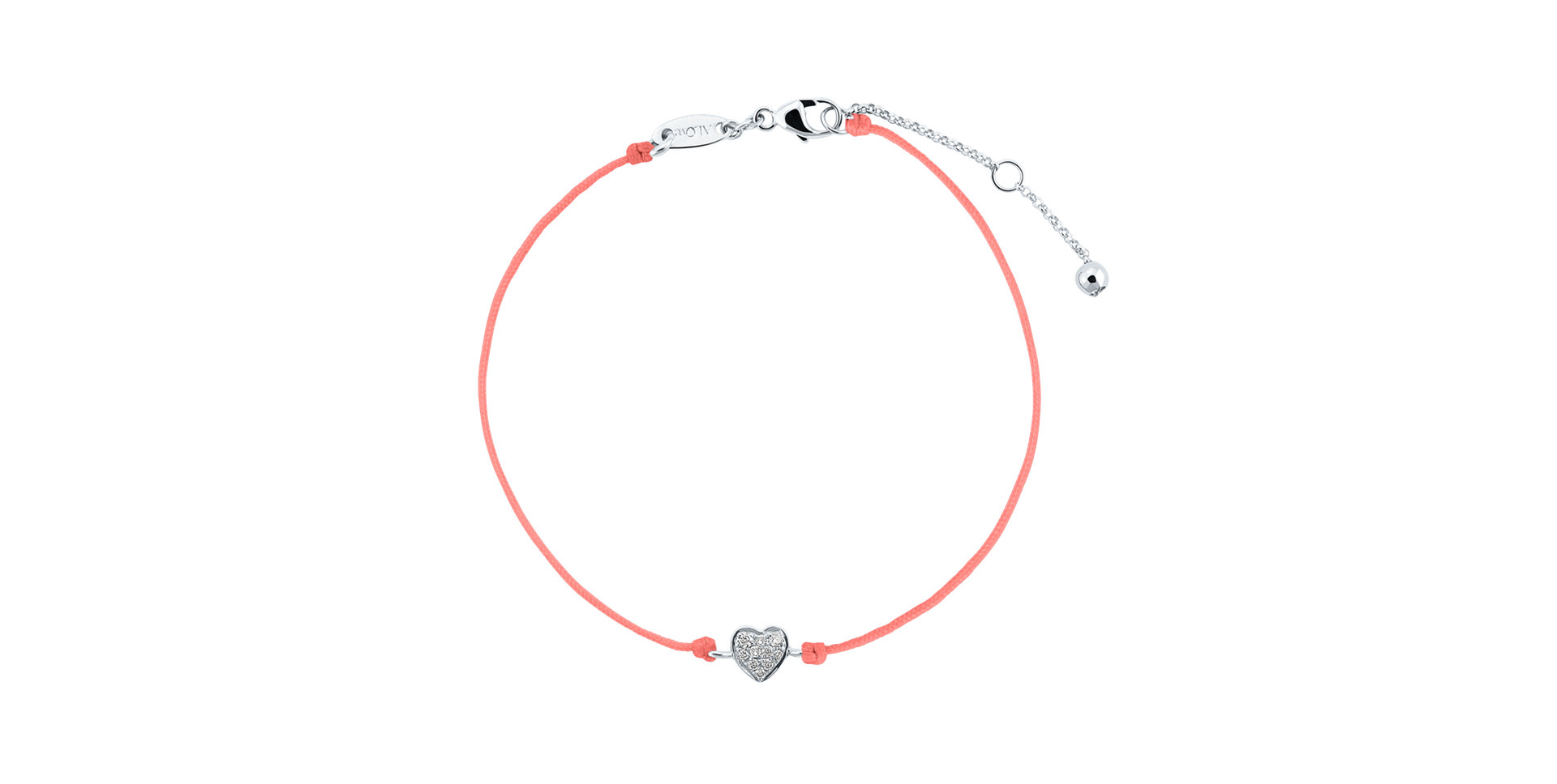 Diamantový náramok so šnúrkou My Heart