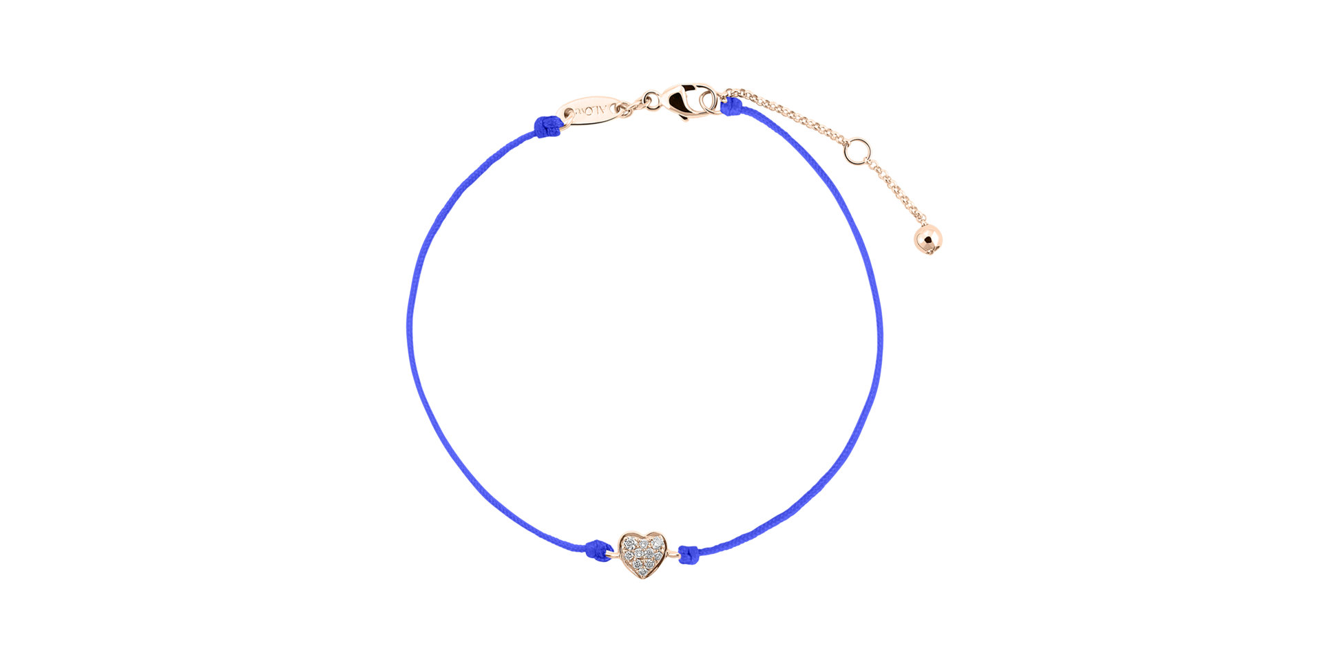 Diamantový náramok so šnúrkou My Heart