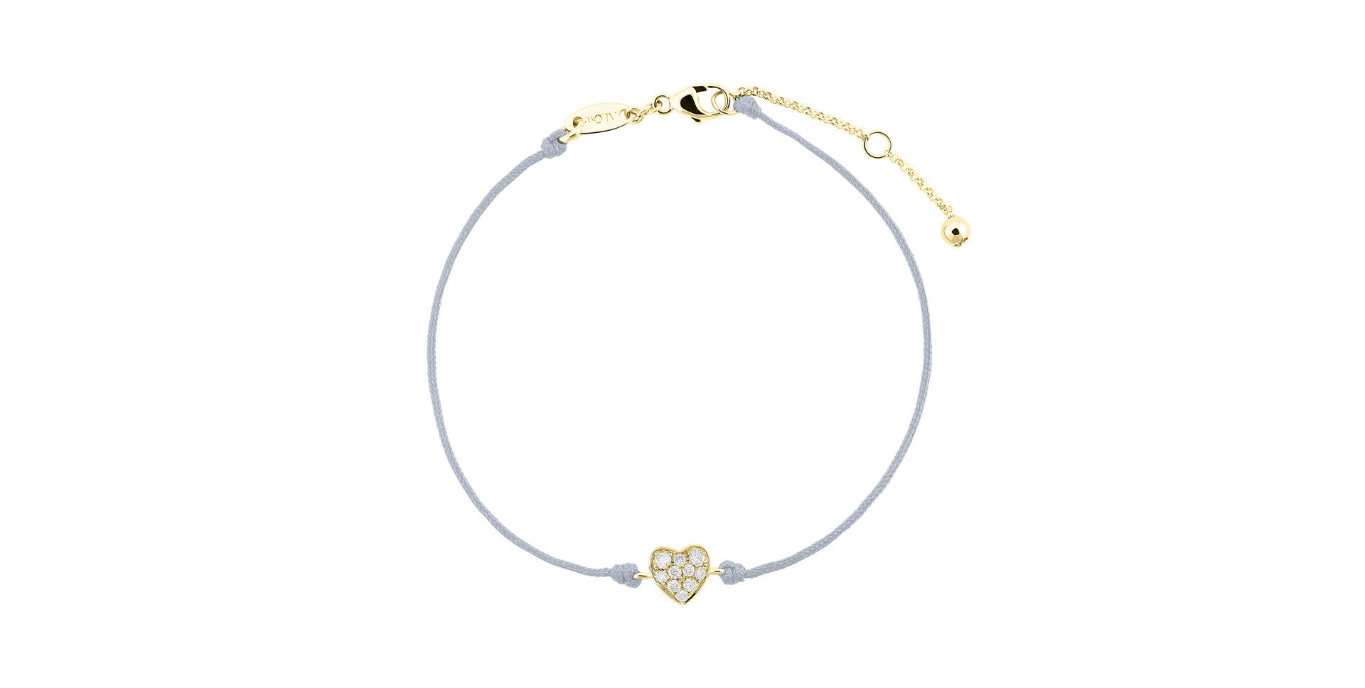 Diamantový náramok so šnúrkou My Heart