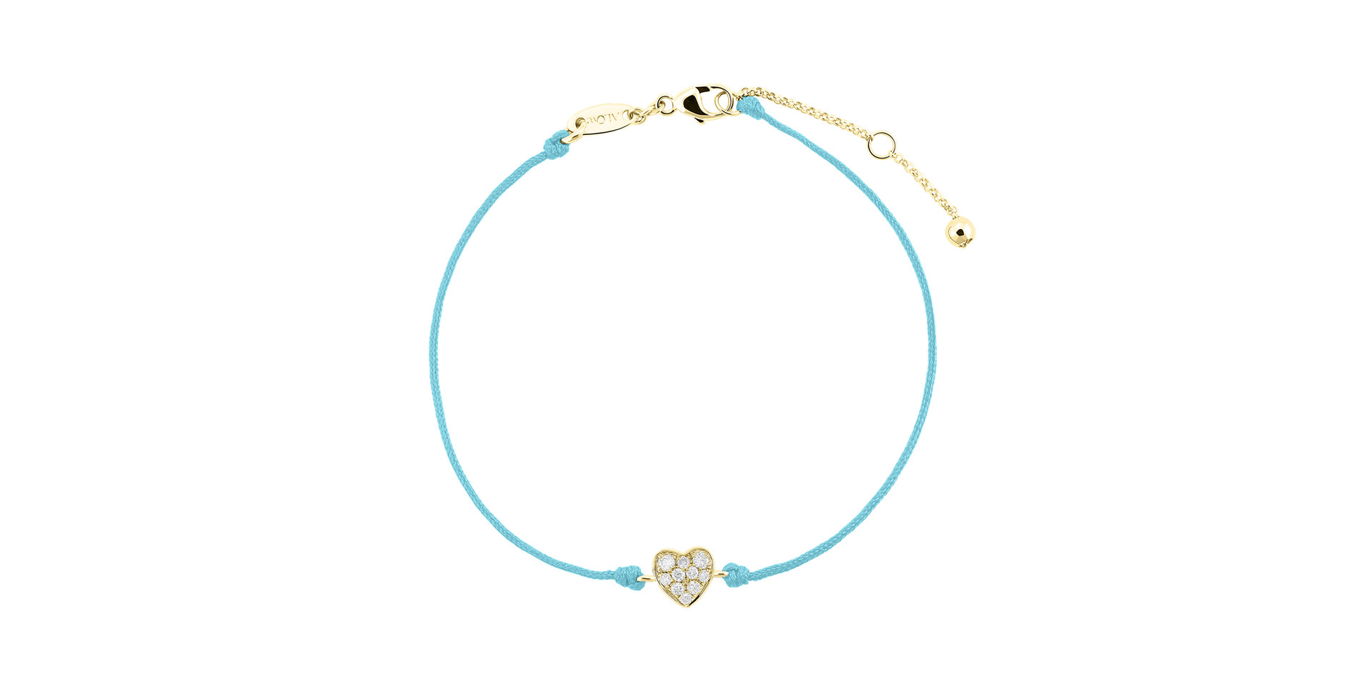 Diamantový náramok so šnúrkou My Heart