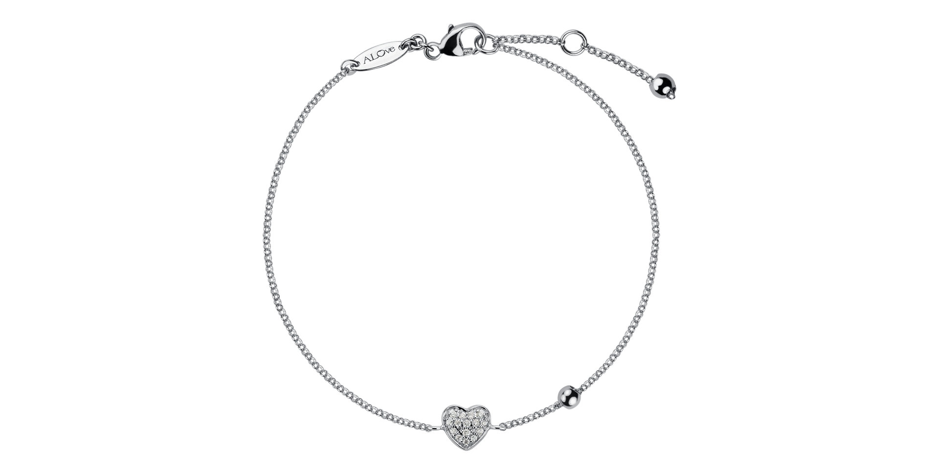 Náramok s diamantmi My Heart
