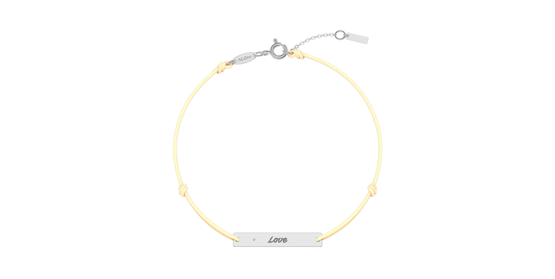 Diamantový náramok so šnúrkou Stamp Diamond