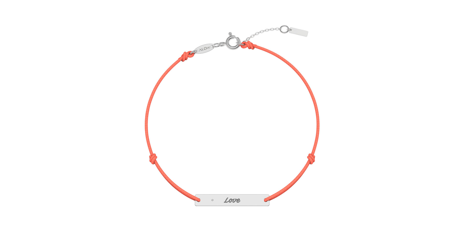 Diamantový náramok so šnúrkou Stamp Diamond