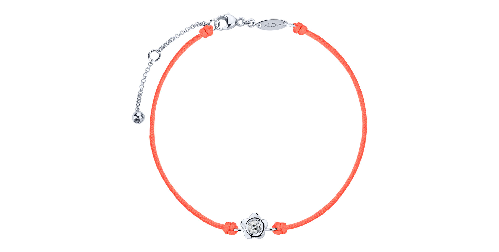 Diamantový náramok so šnúrkou Diamond Blossom