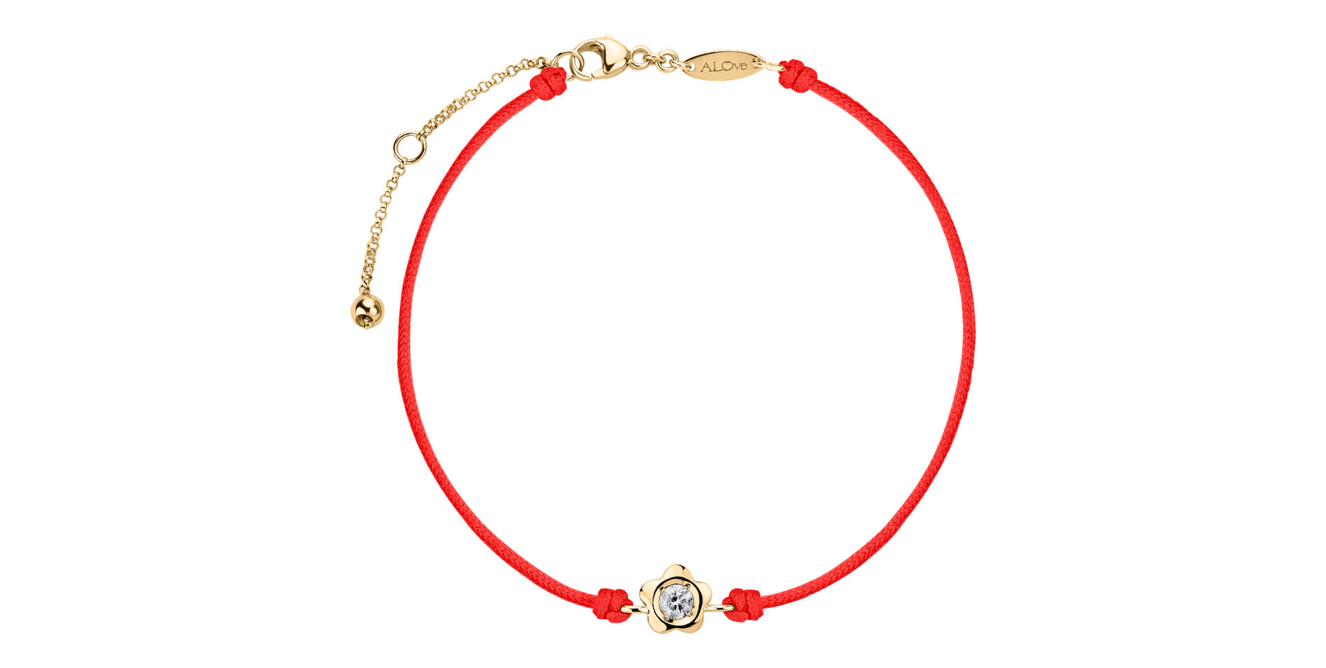 Diamantový náramok so šnúrkou Diamond Blossom