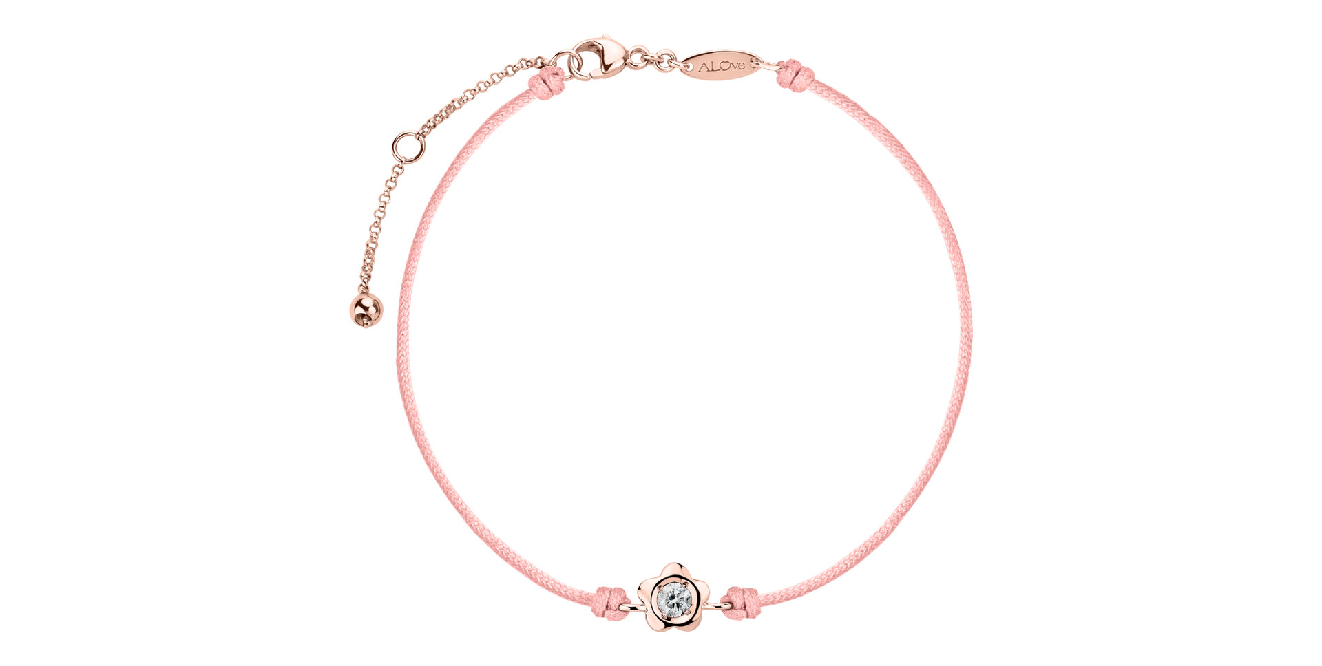 Diamantový náramok so šnúrkou Diamond Blossom