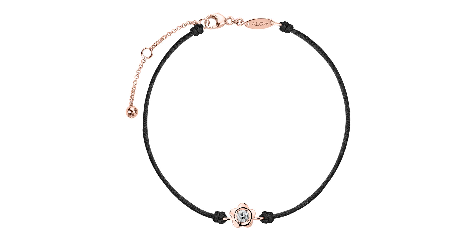 Diamantový náramok so šnúrkou Diamond Blossom